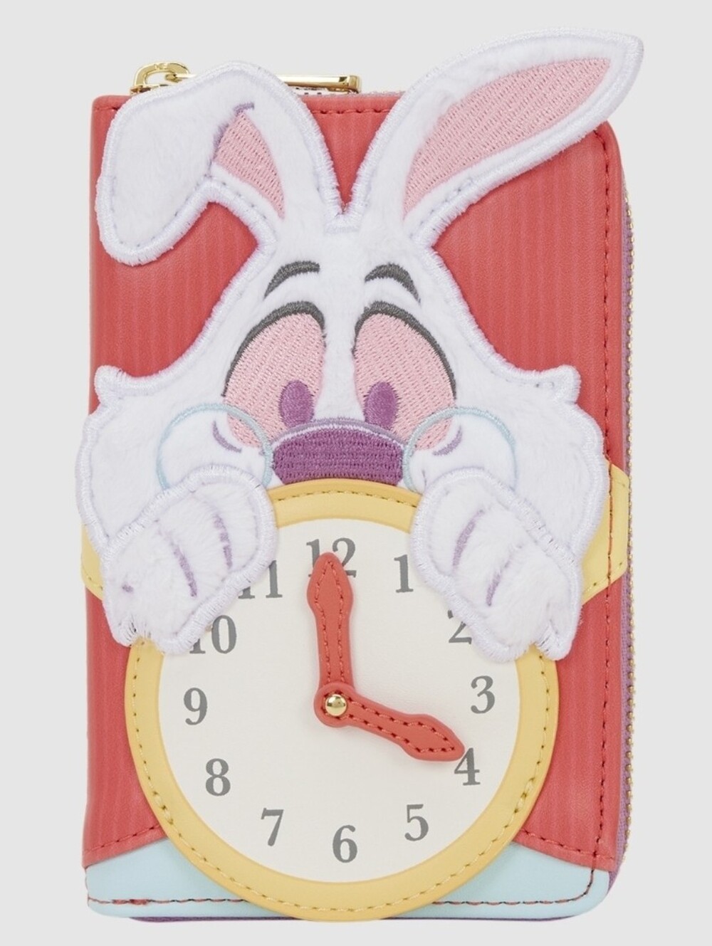 Loungefly Alice in Wonderland White Rabbit Zip Around Wallet NWT